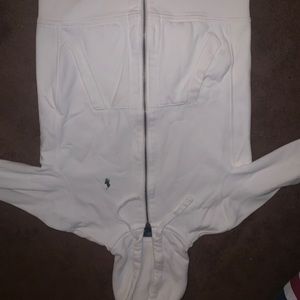 White zipup hoodie, Polo ralph lauren